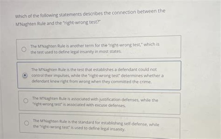 Do we still use the M Naghten rule