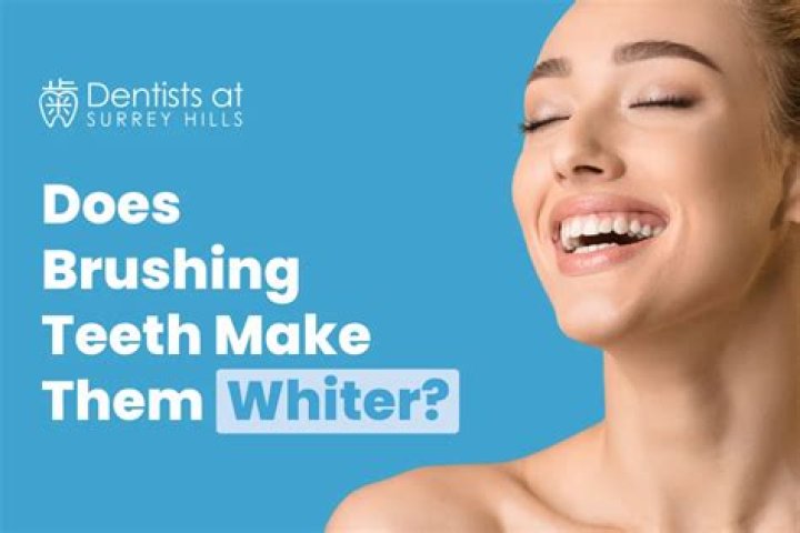 Does brushing make teeth whiter