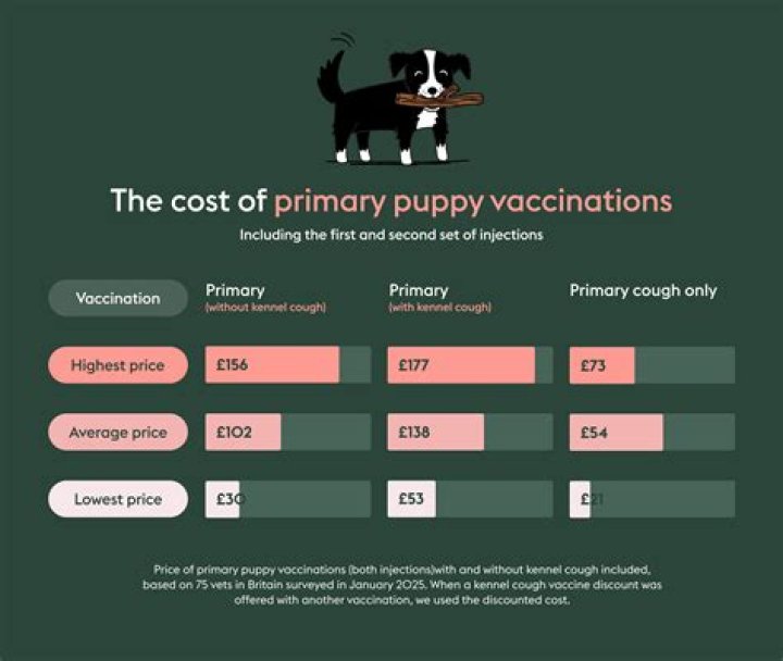 How much do dog vaccinations cost UK