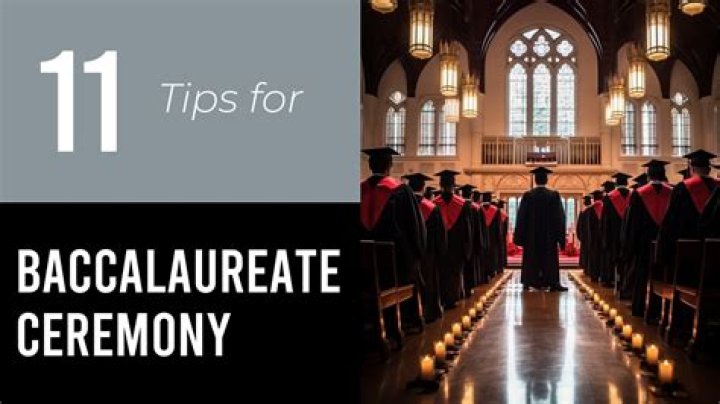 What is a baccalaureate ceremony for seniors