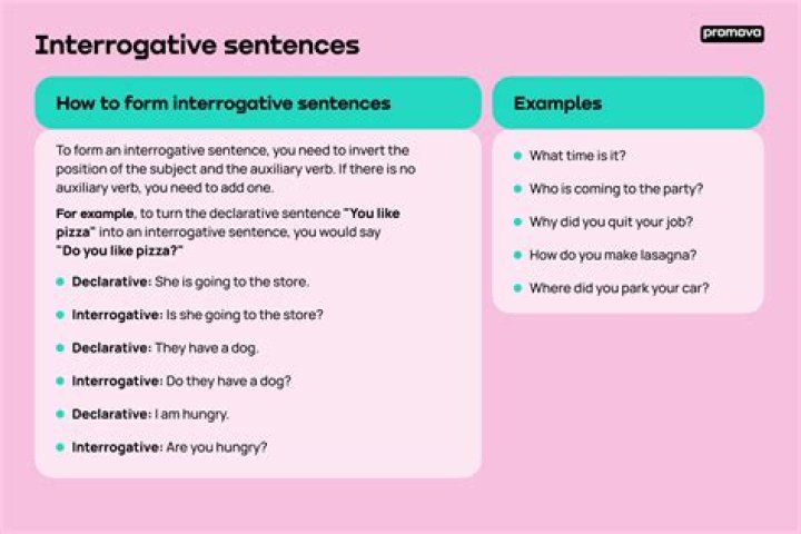 What is interrogative sentence and examples